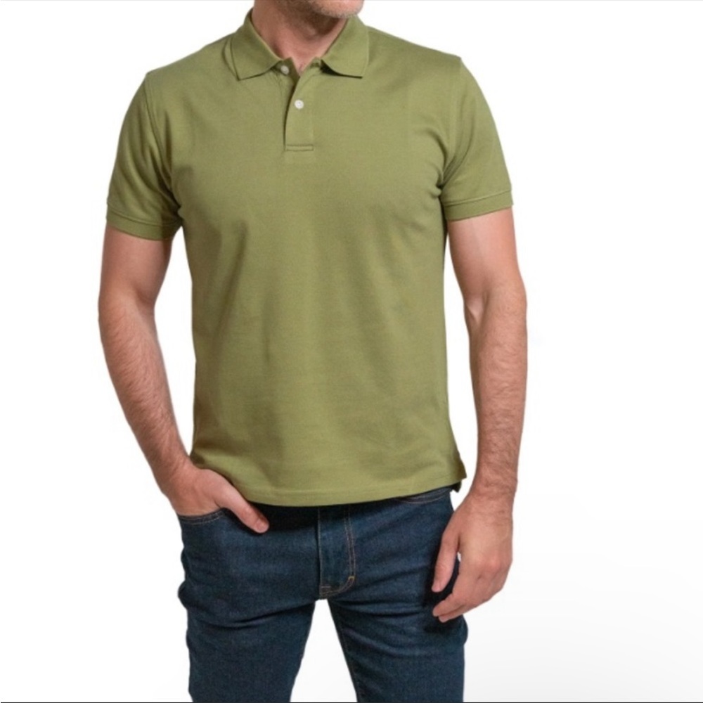 NIKE Sphere Dry Olive Green Luxury Golf Polo Men’s Shirt Textured Inside…